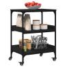 Kitchen Trolley Black 60x41x80.5 cm | HipoMarket