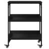 Kitchen Trolley Black 60x41x80.5 cm | HipoMarket