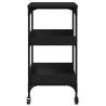 Kitchen Trolley Black 60x41x80.5 cm | HipoMarket