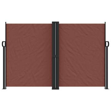 Retractable Side Awning Brown 160x1200 cm | Hipo Market