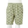 Kids' Light Khaki Shorts with Drawstring - Size 128