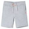 Kids' Shorts with Drawstring Grey 140 Colour grey Size 140 (9-10y) 