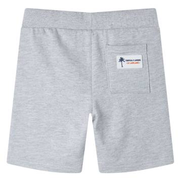 Kids' Grey Drawstring Shorts - Comfortable & Stylish