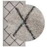 Shaggy Rug High Pile Beige & Anthracite 100x200 cm | HipoMarket