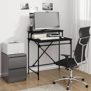 Industrial Black Desk 80x50x90 cm - Durable & Stylish