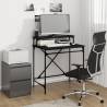 Desk Black 80x50x90 cm Engineered Wood and Iron Colour black Size 80 x 50 x 90 cm 