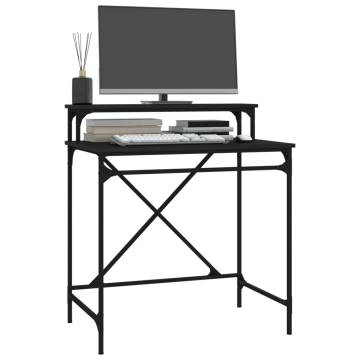 Industrial Black Desk 80x50x90 cm - Durable & Stylish