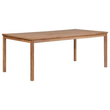 Garden Table 200x100 cm | Solid Teak Wood for Indoor & Outdoor