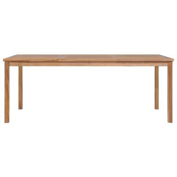 Garden Table 200x100 cm | Solid Teak Wood for Indoor & Outdoor