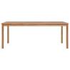 Garden Table 200x100 cm | Solid Teak Wood for Indoor & Outdoor