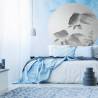 WallArt Wallpaper Circle - Two Goldfish 142.5 cm | Hipomarket