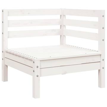 Garden Sofa 3-Seater with Footstool - Solid Pine Wood