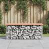 Garden Bench Gabion Design 103x31.5x42 cm Solid Wood Douglas Colour natural douglas Size 103 x 31,5 x 42 cm Quantity in Package 1 Number of 