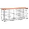 Garden Bench Gabion Design - Solid Wood Douglas 103x31.5x42 cm