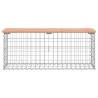 Garden Bench Gabion Design - Solid Wood Douglas 103x31.5x42 cm