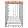 Garden Bench Gabion Design - Solid Wood Douglas 103x31.5x42 cm