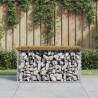 Garden Bench Gabion Design 83x44x42 cm Impregnated Wood Pine Colour dark brown Size 83 x 44 x 42 cm Quantity in Package 1 Number of 