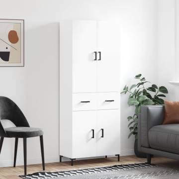 Highboard High Gloss White - Stylish Storage | Hipo Market