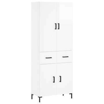 Highboard High Gloss White - Stylish Storage | Hipo Market