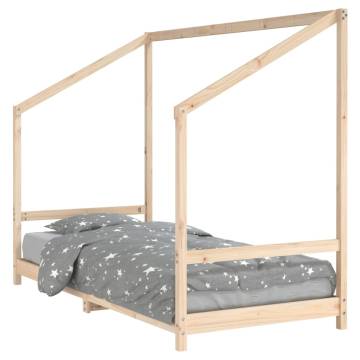 Kids Bed Frame 90x200 cm - Solid Wood Pine for Comfort & Fun