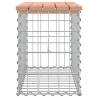 Garden Bench Gabion Design - Solid Douglas Wood - 63x31.5x42 cm