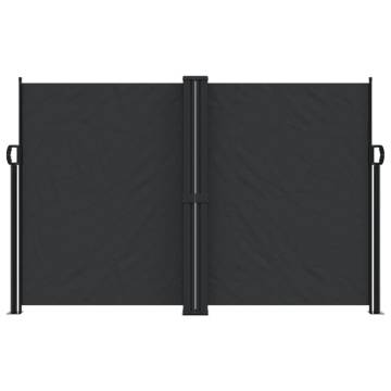 Retractable Side Awning Black 160x1000 cm | Hipomarket