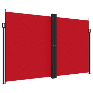 Retractable Side Awning Red 200x1000 cm - Hipomarket