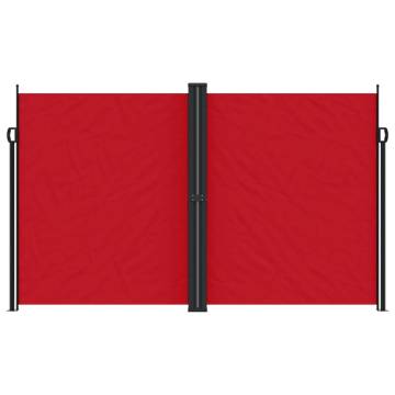 Retractable Side Awning Red 200x1000 cm - Hipomarket