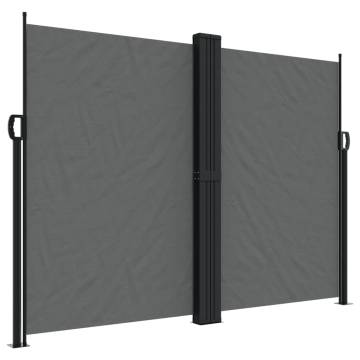 Retractable Side Awning Anthracite 180x1000 cm - HipoMarket UK