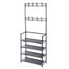 Storage Solutions Clothing Rack with 4 Shelves - 60x26x155 cm