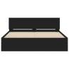 LED Bed Frame with Headboard - Black King Size 150x200 cm