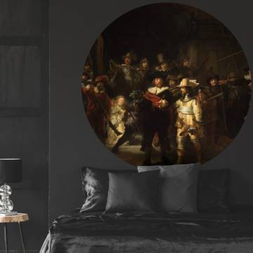 WallArt Wallpaper Circle The Night Watch - 190 cm