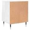 High Gloss White Bedside Cabinet 40x35x50 cm - HipoMarket