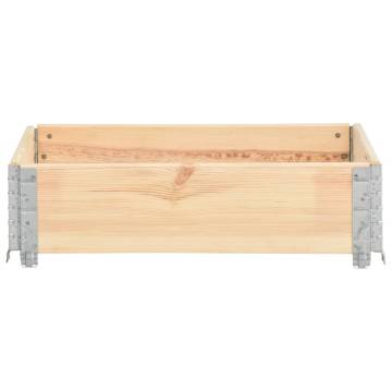 Pallet Collar 60x80 cm - Solid Pine Wood | HiPoMarket