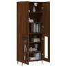 Stylish Highboard Brown Oak - 69.5x34x180 cm