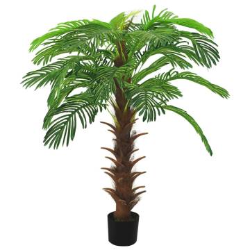 Artificial Cycas Palm with Pot - 140 cm Green | Hipo Market