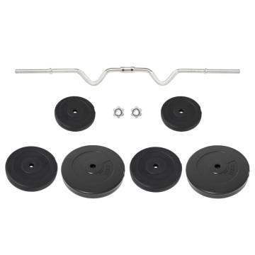 Curl Barbell with Plates 60 kg - Versatile Workout Set