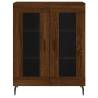 Stylish Highboard Brown Oak - 69.5x34x180 cm