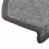 Carpet Stair Treads 15 Pcs Dark Grey - Non-Slip & Stylish