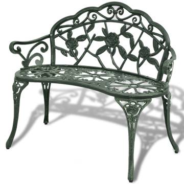 Elegant 100 cm Garden Bench | Durable Cast Aluminium - Hipomarket