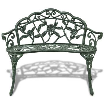 Elegant 100 cm Garden Bench | Durable Cast Aluminium - Hipomarket