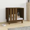 Dog House Honey Brown 60x45x57 cm Solid Wood Pine Colour honey brown Size 60 x 45 x 57 cm 