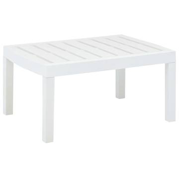 Stylish White Garden Table - 78x55x38 cm Plastic