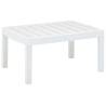 Garden Table White 78x55x38 cm Plastic Colour white Quantity in Package 1 