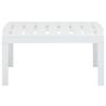 Stylish White Garden Table - 78x55x38 cm Plastic