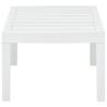 Stylish White Garden Table - 78x55x38 cm Plastic