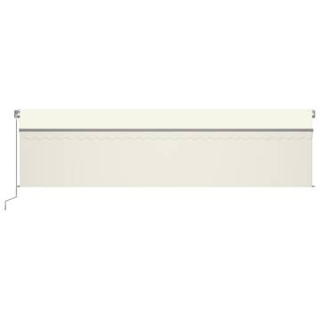 Manual Retractable Awning 6x3m Cream - Outdoor Shade Solution