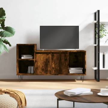 Stylish Smoked Oak TV Cabinet - 100x35x55 cm | HiPoMarket