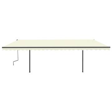 Manual Retractable Awning 6x3.5m - Cream | HipoMarket