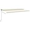 Manual Retractable Awning 6x3.5m - Cream | HipoMarket